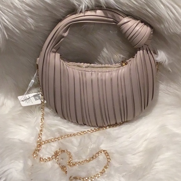 URBAN EXPRESSIONS  Fawna - Pleated Crossbody IN Oatmeal NWT - Picture 5 of 10